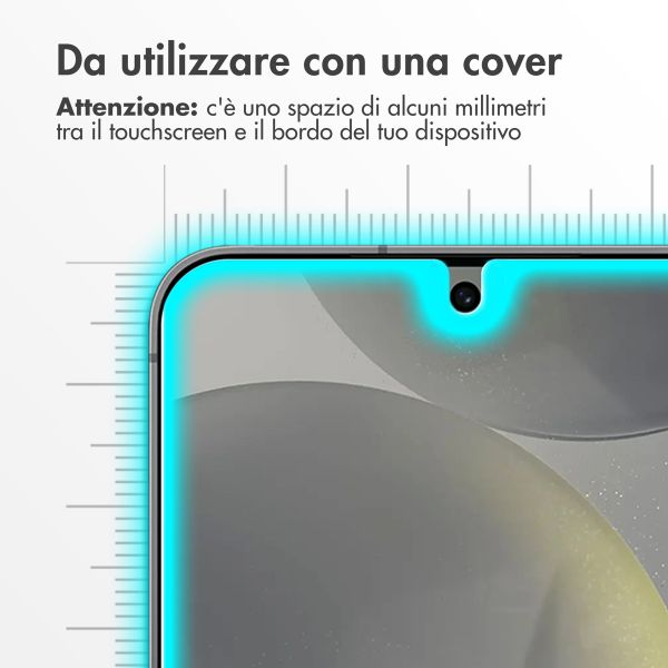 Accezz Proteggi schermo in vetro temperato, confezione da 2 Samsung Galaxy S25 / S24