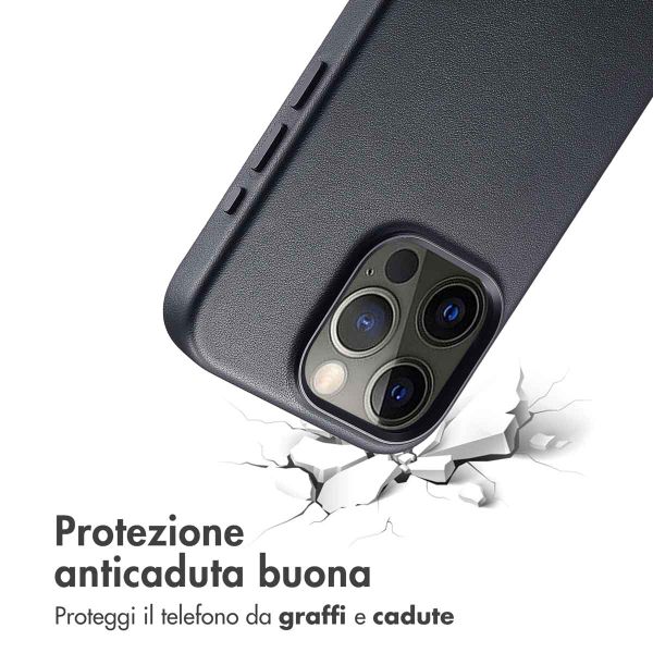 Accezz Cover in Pelle con MagSafe Apple iPhone 15 Pro - Onyx Black