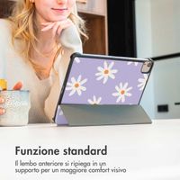 imoshion Cover Trifold Design Samsung Galaxy Tab A11 Plus / A9 Plus - Flowers Distance