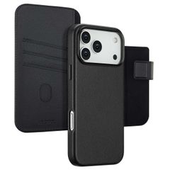 Accezz Cover in pelle 2 in 1 con MagSafe Apple iPhone 17 Pro Max - Onyx Black