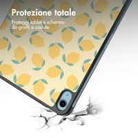 imoshion Cover Trifold Design Apple iPad 11 (2025) 11 pollici A16 / iPad 10 (2022) 10.9 pollici - Citrus Dream