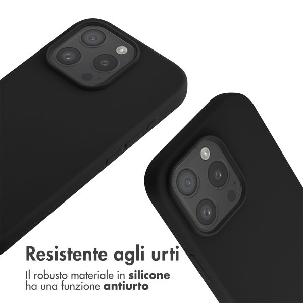 imoshion Cover in Silicone con Cordino Apple iPhone 16 Pro - Nero