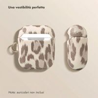 Selencia Cover Sabi stampa pantera  Apple Airpods 1 / 2 - Soft Ivory