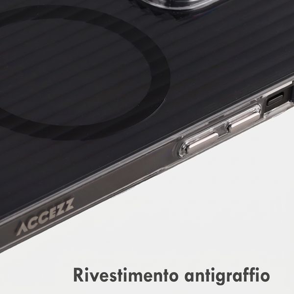 Accezz Cover Lite con MagSafe | Fluted | Apple iPhone 14 - Nero