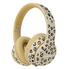 imoshion Special Edition - Cuffie wireless per bambini LED Light - Limitatore di Decibel - con cavo AUX - Leopardo