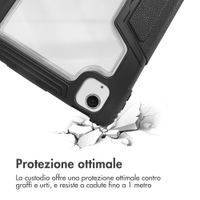 Accezz Libreria a tre ante robusta Apple iPad Air 11 pollici (2026) M4 / (2025) M3 / (2024) M2 / Air 5 (2022) / Air 4 (2020) - Nero