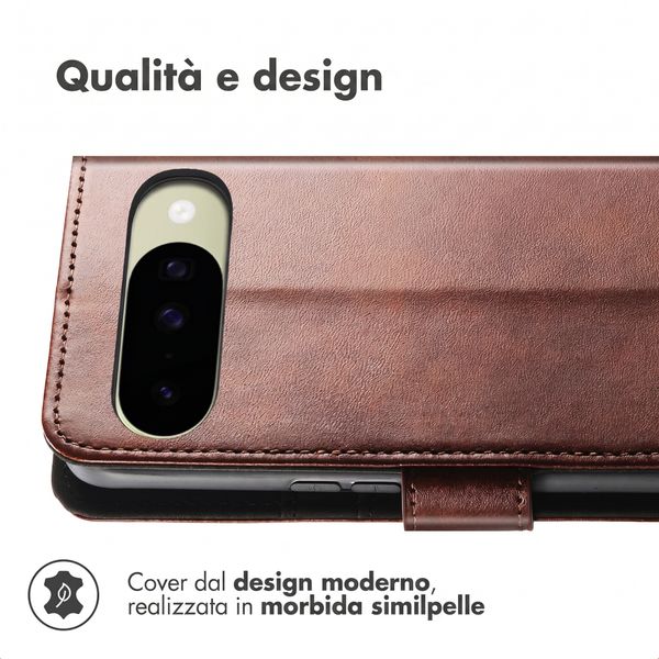 imoshion Cover a libro di Lusso Google Pixel 10 / 10 Pro - Marrone scuro