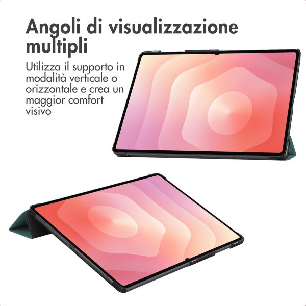 imoshion Cover a libro Trifold Samsung Galaxy Tab S11 Ultra - Verde scuro