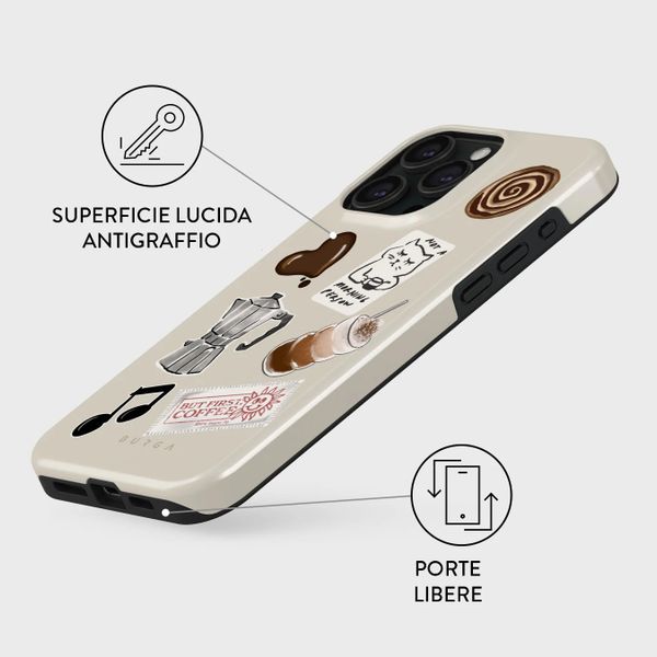 Burga Cover Posteriore Resistente con MagSafe Apple iPhone 15 Pro - Oat Milk Please