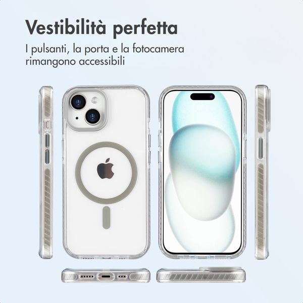 imoshion Cover Combat MagSafe Apple iPhone 15 - Grigio