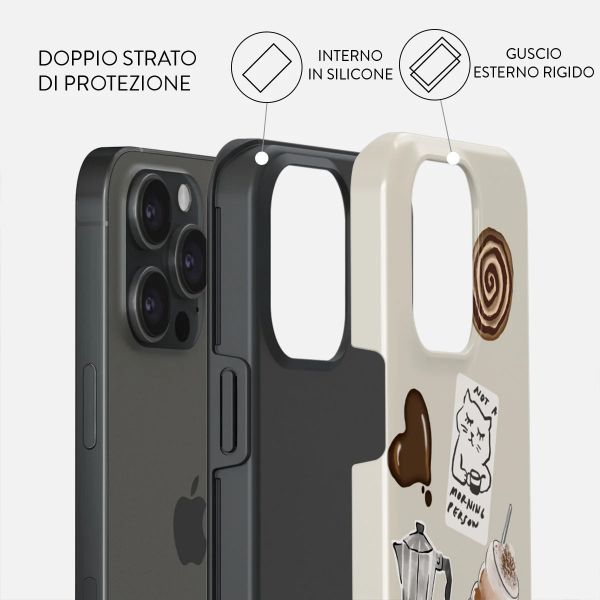 Burga Cover Posteriore Resistente con MagSafe Apple iPhone 15 Pro - Oat Milk Please