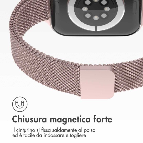 imoshion Cinturino sottile Milanese Apple Watch | 38/40/41/42 mm - Rosa