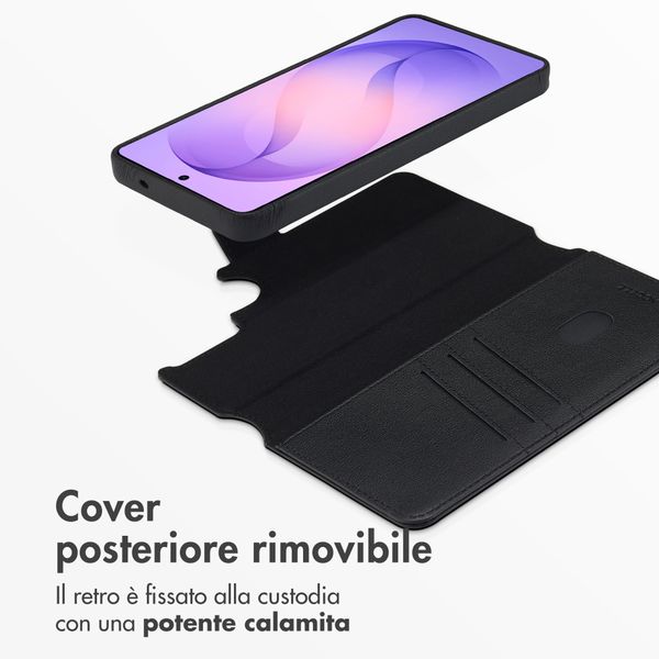 Accezz Cover in pelle 2 in 1 con MagSafe Samsung Galaxy S26 Ultra - Onyx Black