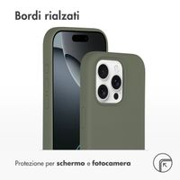 Accezz Cover in silicone liquido con MagSafe Apple iPhone 16 Pro Max - Cooper Green