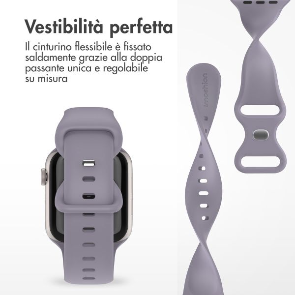 imoshion Cinturino in silicone⁺ Apple Watch | 44/45/46/49 mm - Taglia M/L - Lavender