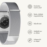 imoshion Milanees magnetisch bandje Apple Watch | 44/45/46/49 mm - Zilver