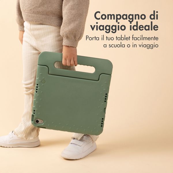 imoshion Cover Posteriore Kidsproof con Maniglia Samsung Galaxy Tab S11 / S9 11.0 pollici / S10 Lite / S10 FE / S9 FE 10.9 pollici - Olive Green