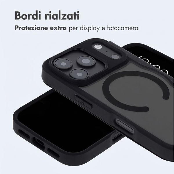 imoshion Bookcase trasparente con MagSafe Apple iPhone 18 Pro / 17 Pro - Nero