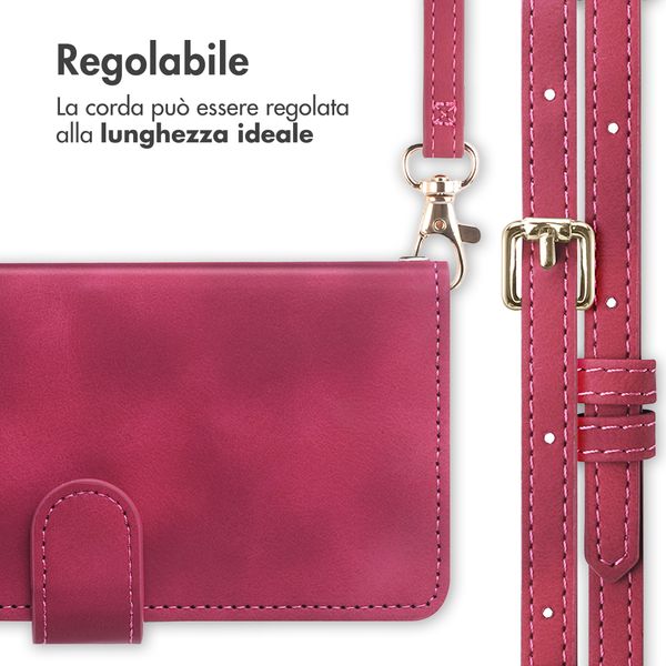imoshion Cover a libro con Cordino Samsung Galaxy S26 - Rosso