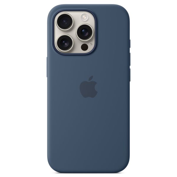 Apple Cover Posteriore in Silicone con MagSafe Apple iPhone 16 Pro - Denim