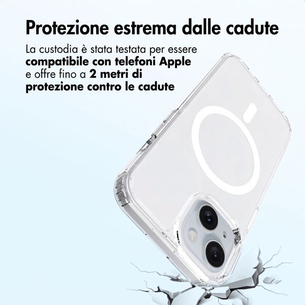 Accezz Cover posteriore Xtreme Impact con MagSafe Apple iPhone 15 - Trasparente