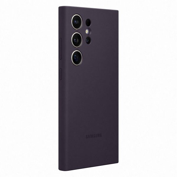 Samsung Cover originale in silicone Samsung Galaxy S24 Ultra - Dark Violet