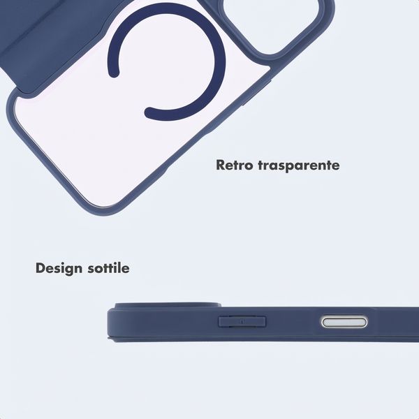 imoshion Bookcase trasparente con MagSafe Apple iPhone 17 Pro Max - Blu