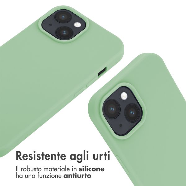 imoshion Cover in Silicone con Cordino Apple iPhone 15 - Verde
