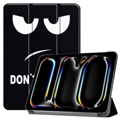 imoshion Cover Trifold Design Apple iPad Pro 11 (2025) M5 / (2024) M4 - Don't touch