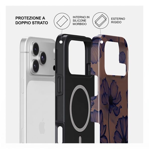 Burga Cover Posteriore Resistente con MagSafe Apple iPhone 18 Pro Max - Velvet Night