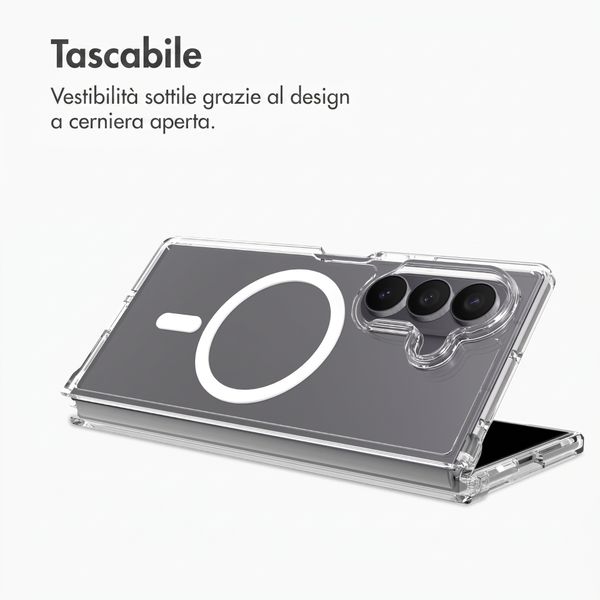Accezz Cover posteriore Xtreme Impact con MagSafe Samsung Galaxy Z Fold 8 Ultra - Trasparente
