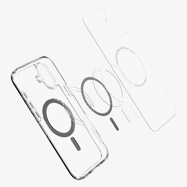 Spigen Cover Posteriore Ultra Ibrida con MagSafe Apple iPhone 16 - Black