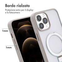 Accezz Cover con anello e supporto con MagSafe Apple iPhone 13 Pro Max - Grigio