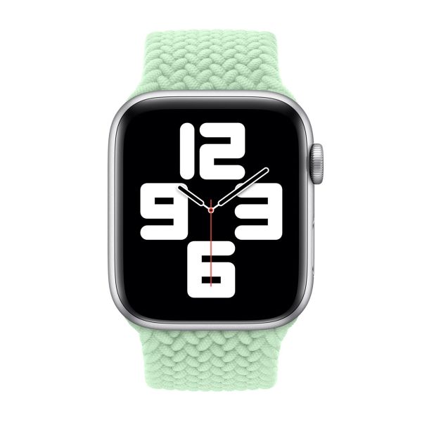 Apple Cinturino Solo intrecciato Apple Watch | 44/45/46/49 mm - Taglia 6 - Pistachio