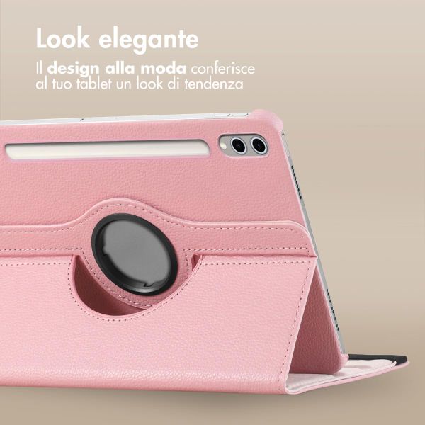imoshion Cover Girevole a 360° Samsung Galaxy Tab S10 Plus / Tab S9 FE Plus / Tab S9 Plus - Rosa
