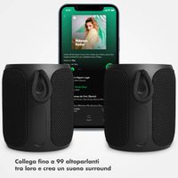 Selencia Altoparlante Bluetooth AquaPlay - Altoparlante wireless - Impermeabile - Nero