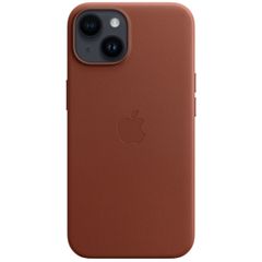 Apple Cover Posteriore in Pelle con MagSafe Apple iPhone 14 - Umber