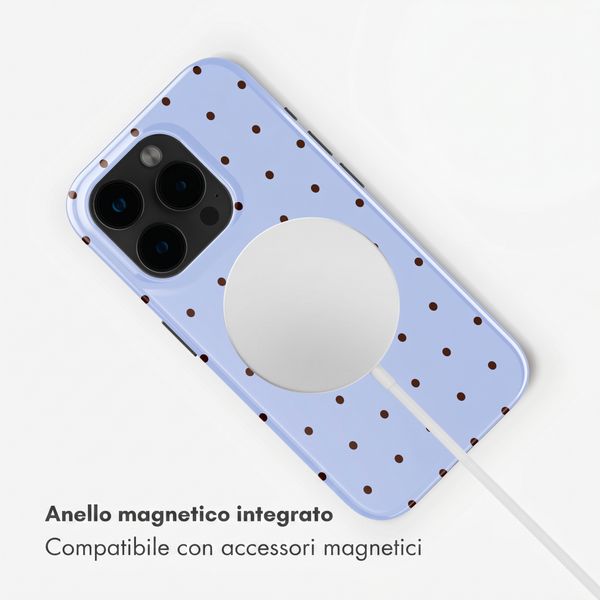 Selencia Cover posteriore Vivid con MagSafe Apple iPhone 15 Pro - Happy Dots Digital Sky