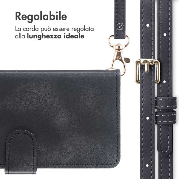 imoshion Cover a libro con Cordino Samsung Galaxy A16 - Nero