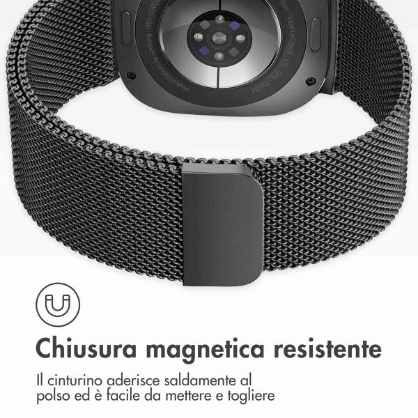 imoshion Cinturino milanese magnetico Samsung Galaxy Watch Ultra (2024/2025) - Nero