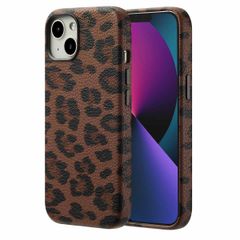Selencia Cover Sabi Stampa pantera con MagSafe Apple iPhone 13 - Mocha Brown
