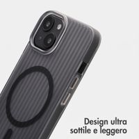 Accezz Cover Lite con MagSafe | Fluted | Apple iPhone 14 - Grigio