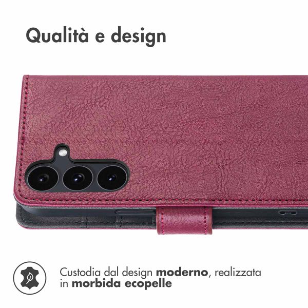 imoshion Cover a libro di Lusso Samsung Galaxy S25 FE - Bordeaux