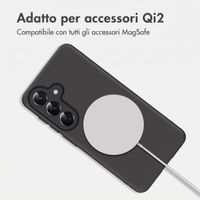imoshion Cover posteriore Color con Thin MagSafe Ring Samsung Galaxy S25 / S24 - Nero