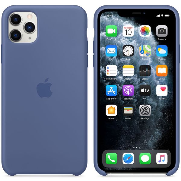 Apple Cover in Silicone Apple iPhone 11 Pro Max - Linen Blue
