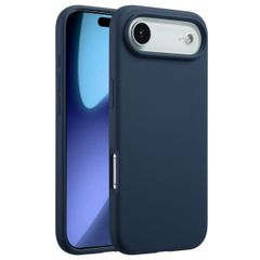 Accezz Cover in silicone liquido con MagSafe Apple iPhone Air - Blu scuro
