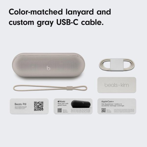 Beats Altoparlante Wireless Bluetooth Pill x Kim Kardashian - Light Gray