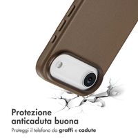 Accezz Cover in Pelle con MagSafe Apple iPhone Air - Marrone caffè