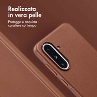 Accezz Cover in Pelle con MagSafe Samsung Galaxy A36 / A56 - Sienna Brown