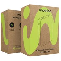 imoshion Powerbank compatta da 10.000 mAh – Powerbank piccola – Quick Charge e Power Delivery – Nero